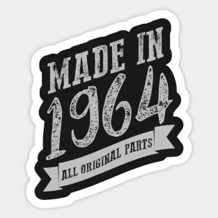 Made in 1964 all original part Sticker